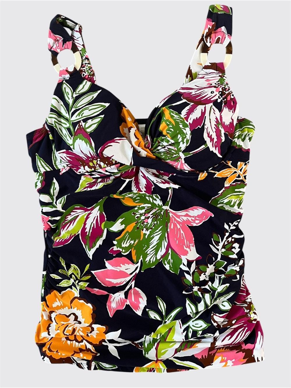 NWOT Anne Cole Swimsuit Tankini 32DD / 34D Padded Underwire Bra Support - Picture 4 of 10